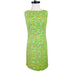 Vintage Gallaut California Floral Sleeveless Sundress